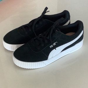 Puma Carina Black Suede